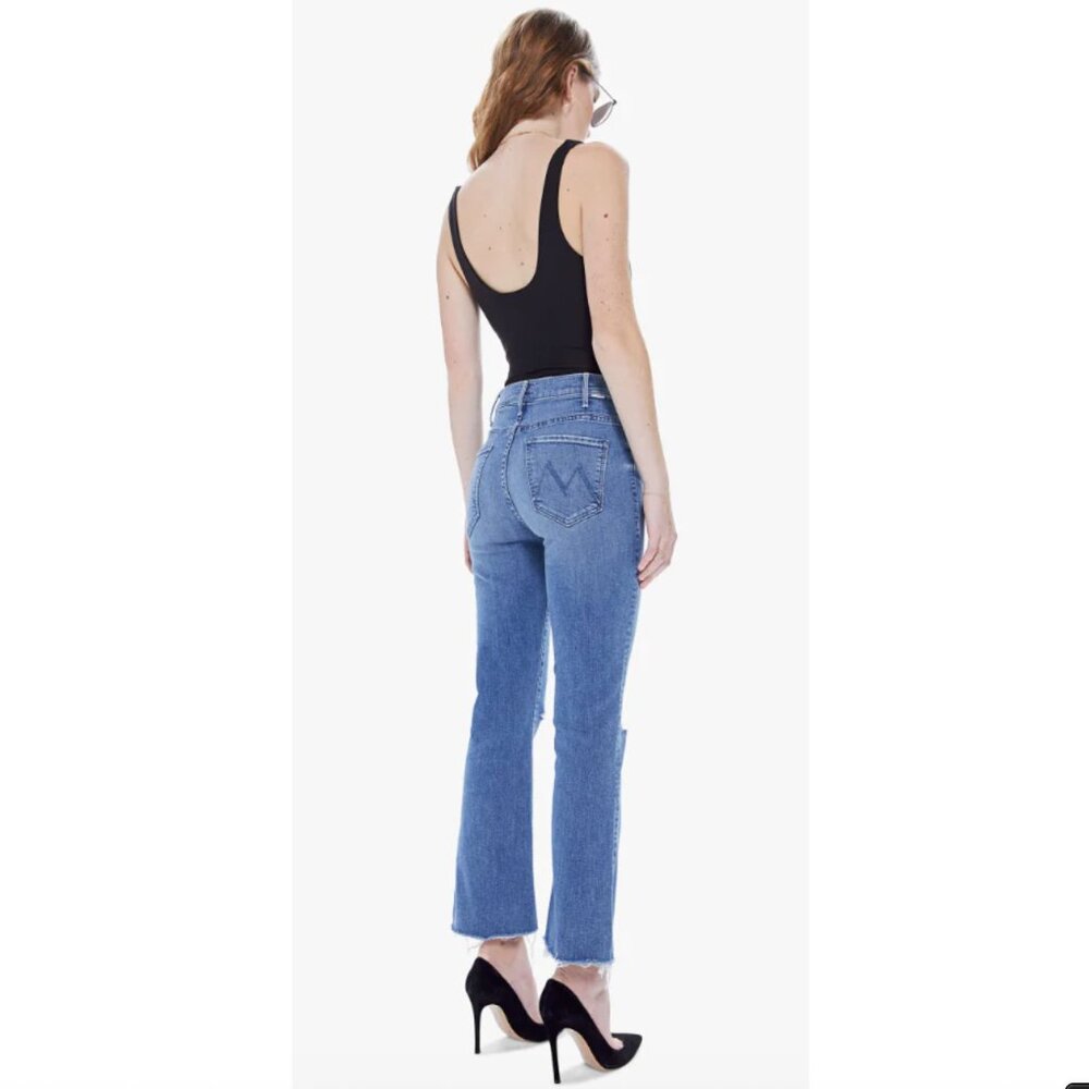 Free People MOTHER Denim // Hustler Ankle Fray Denim Jeans // 31